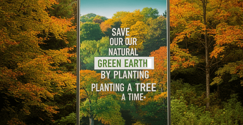 Lush green landscape